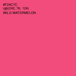 #F24C7C - Wild Watermelon Color Image